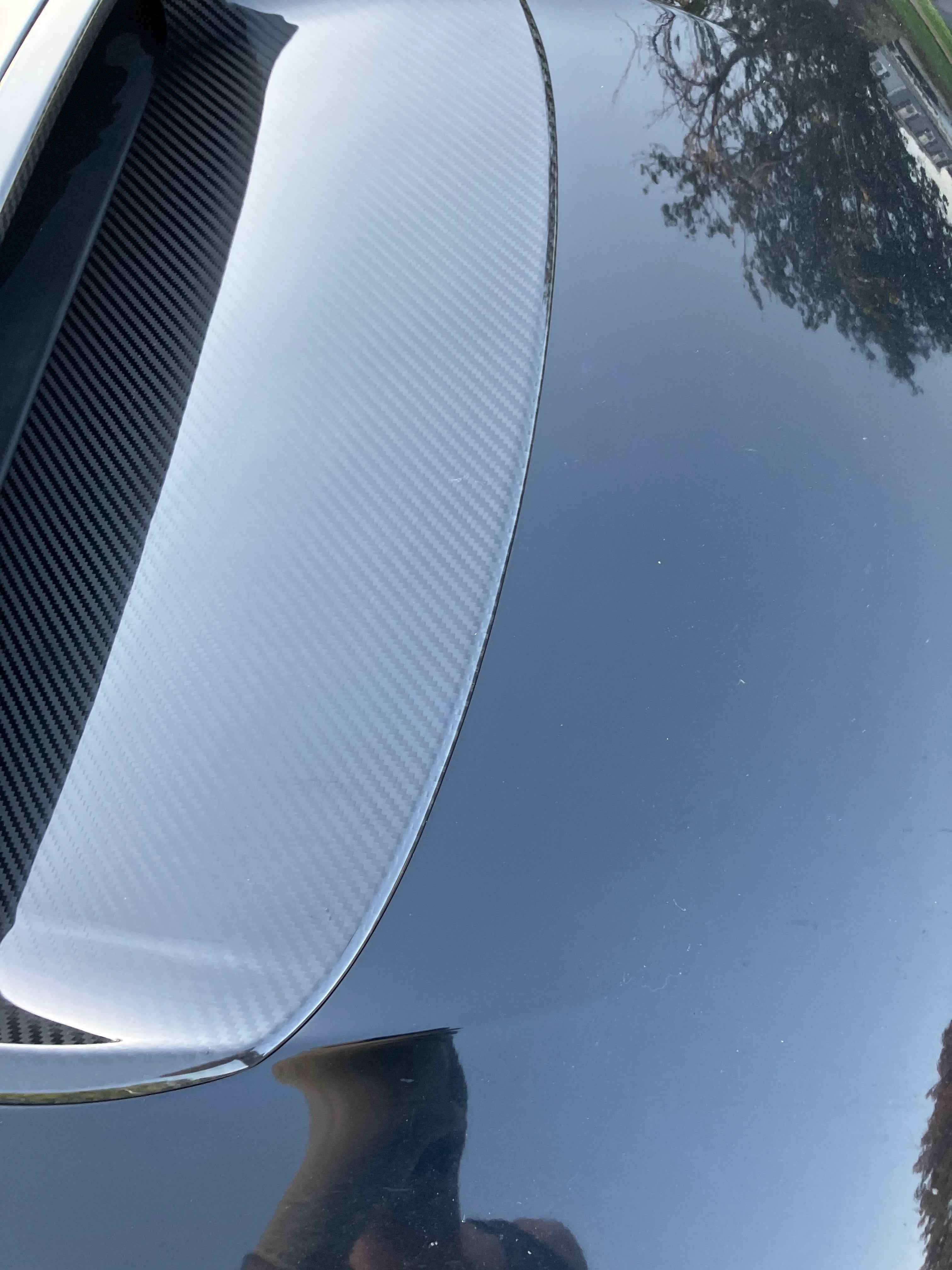 OLM LE Dry Carbon Fiber Hood Scoop Cover - 2010-2014 WRX / STI with Hood Scoop Cover