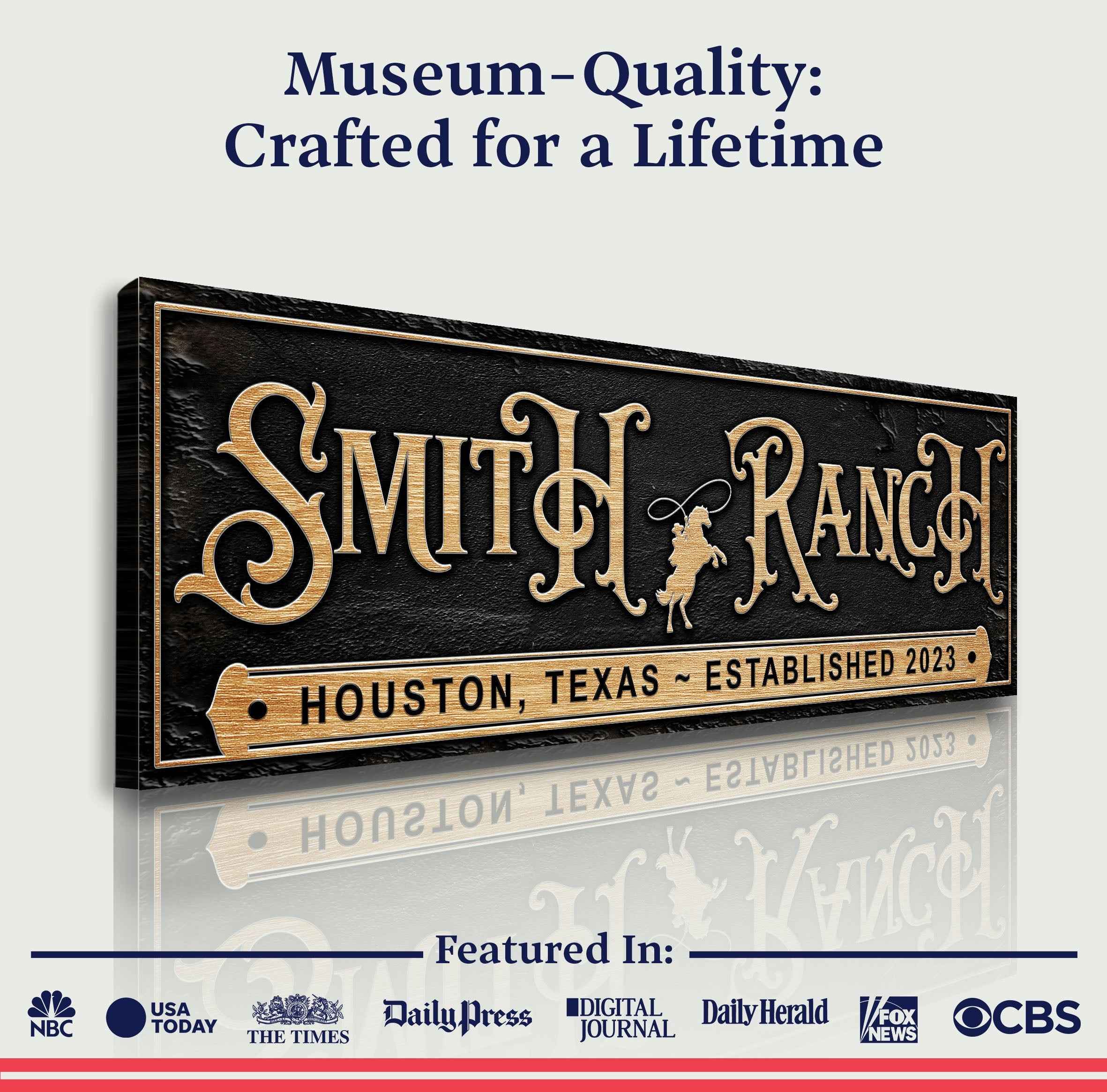 Personalized Horse Ranch Sign