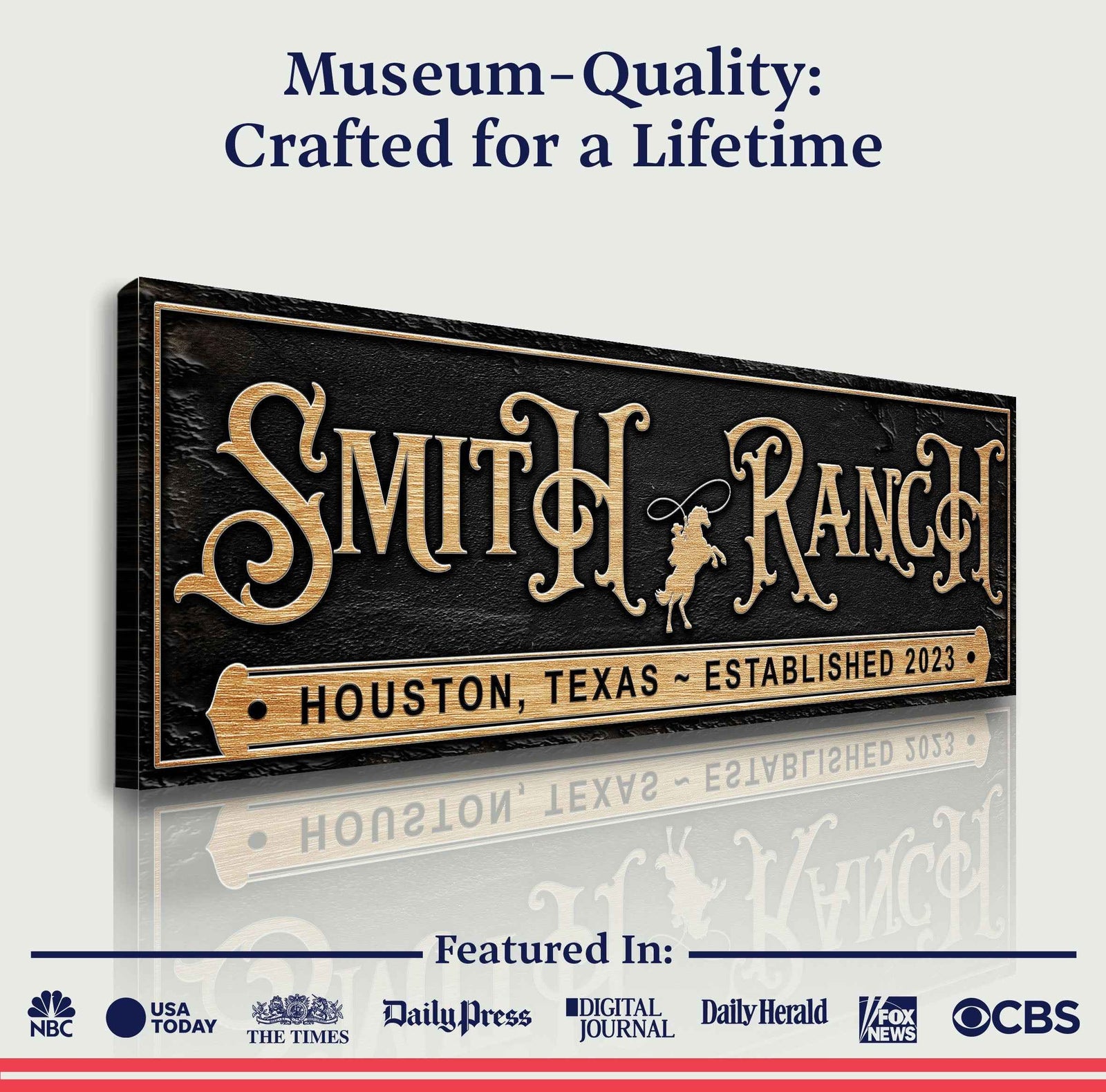 Personalized Horse Ranch Sign
