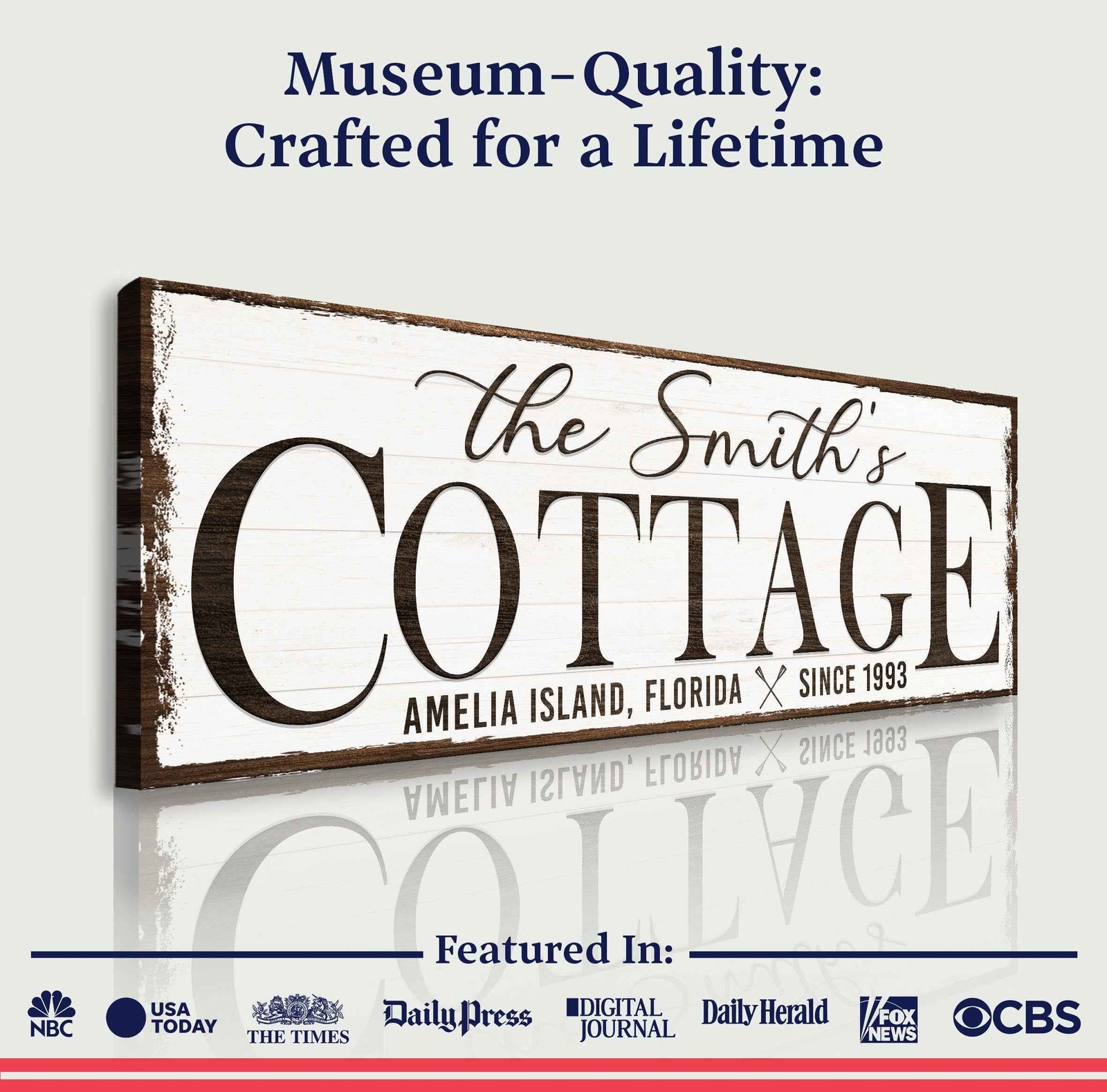 Cottage Beach House Sign II