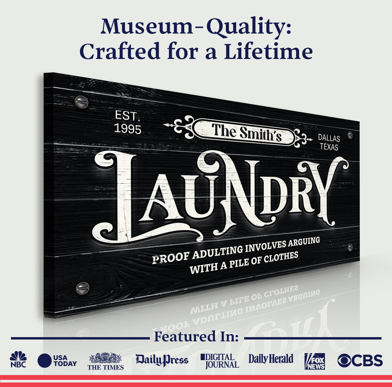 Laundry Room Sign VII