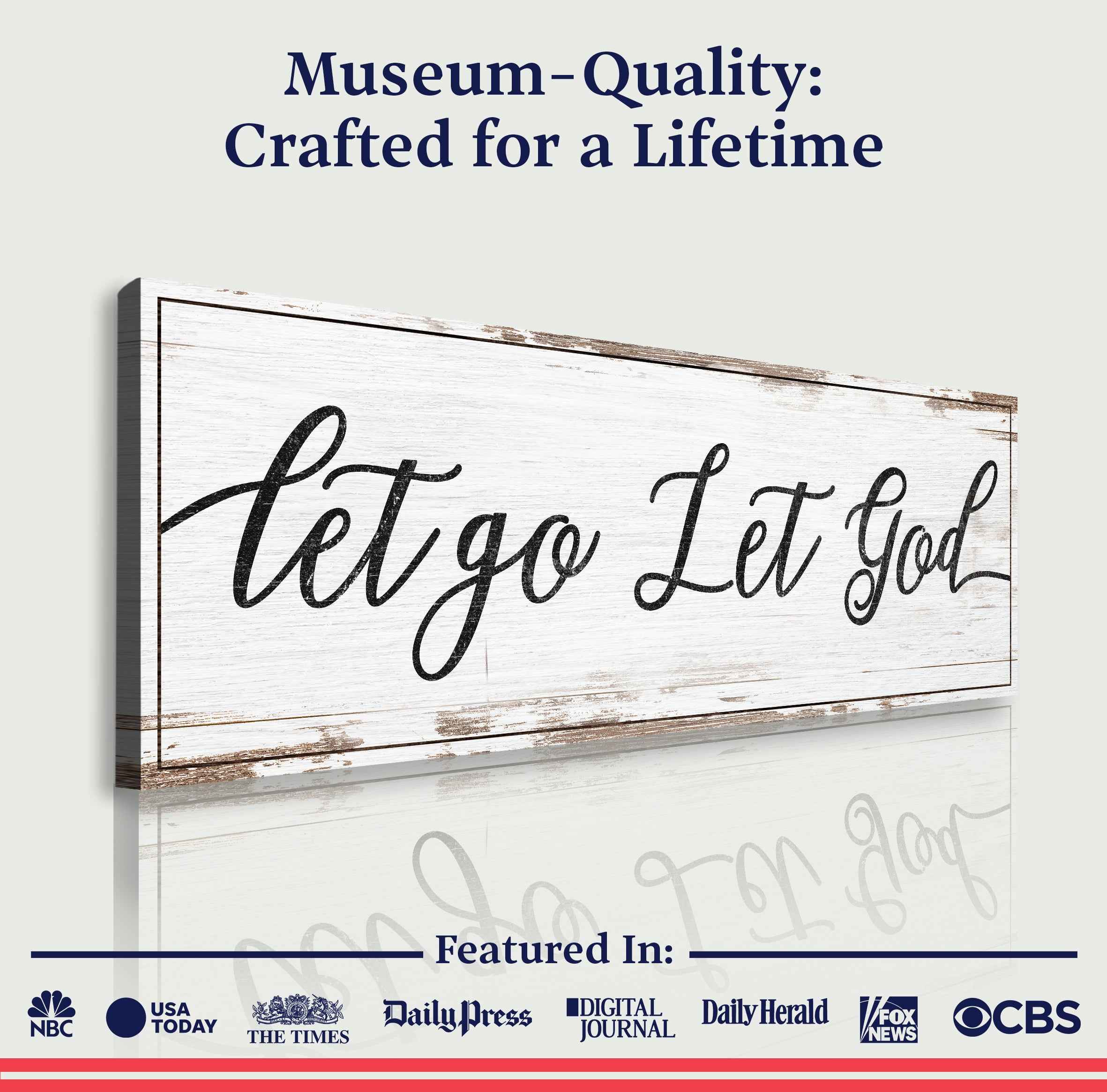 Let Go Let God Faith Sign IV