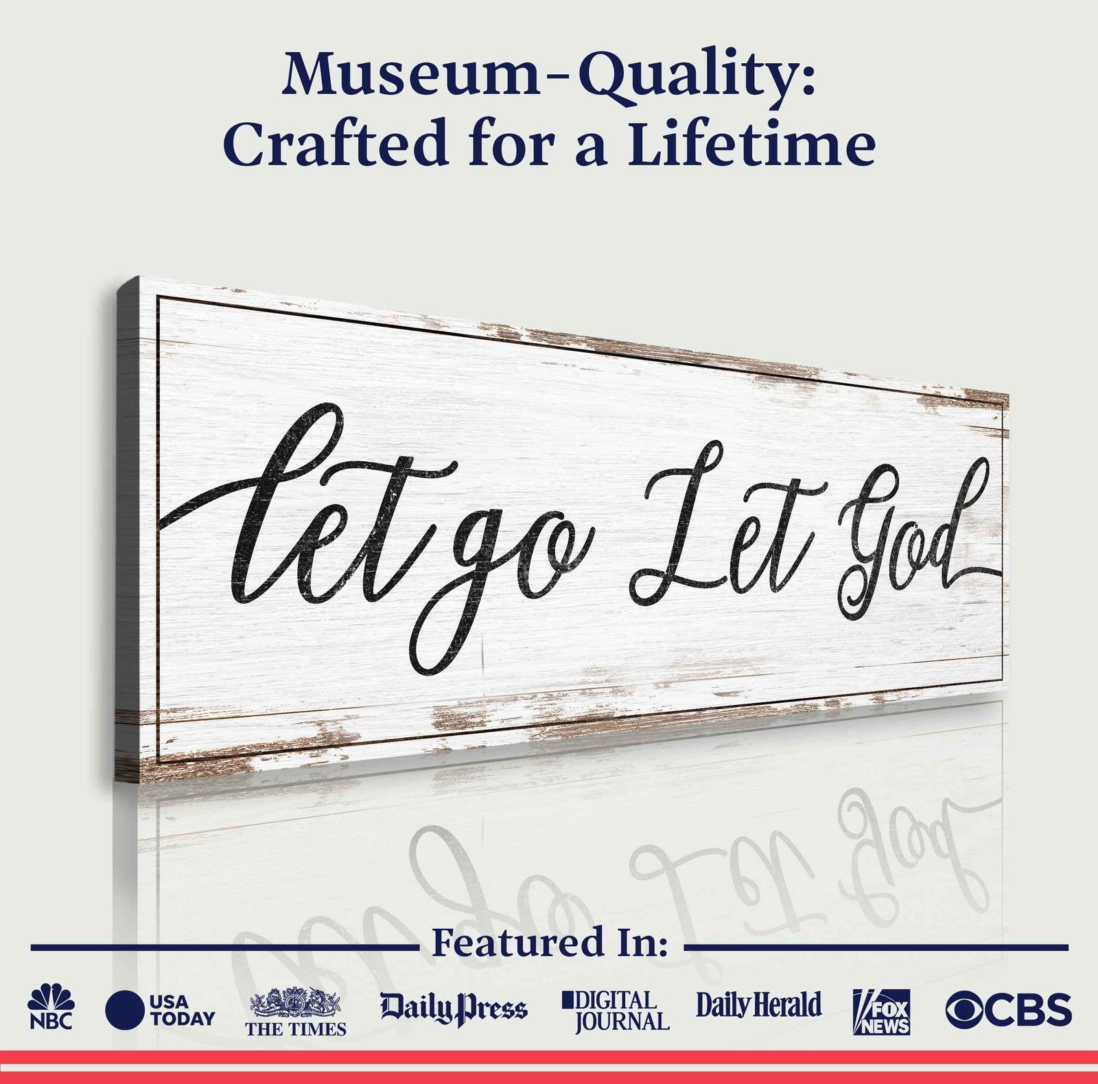Let Go Let God Faith Sign IV
