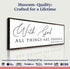 With God All Things Are Possible Faith Sign III