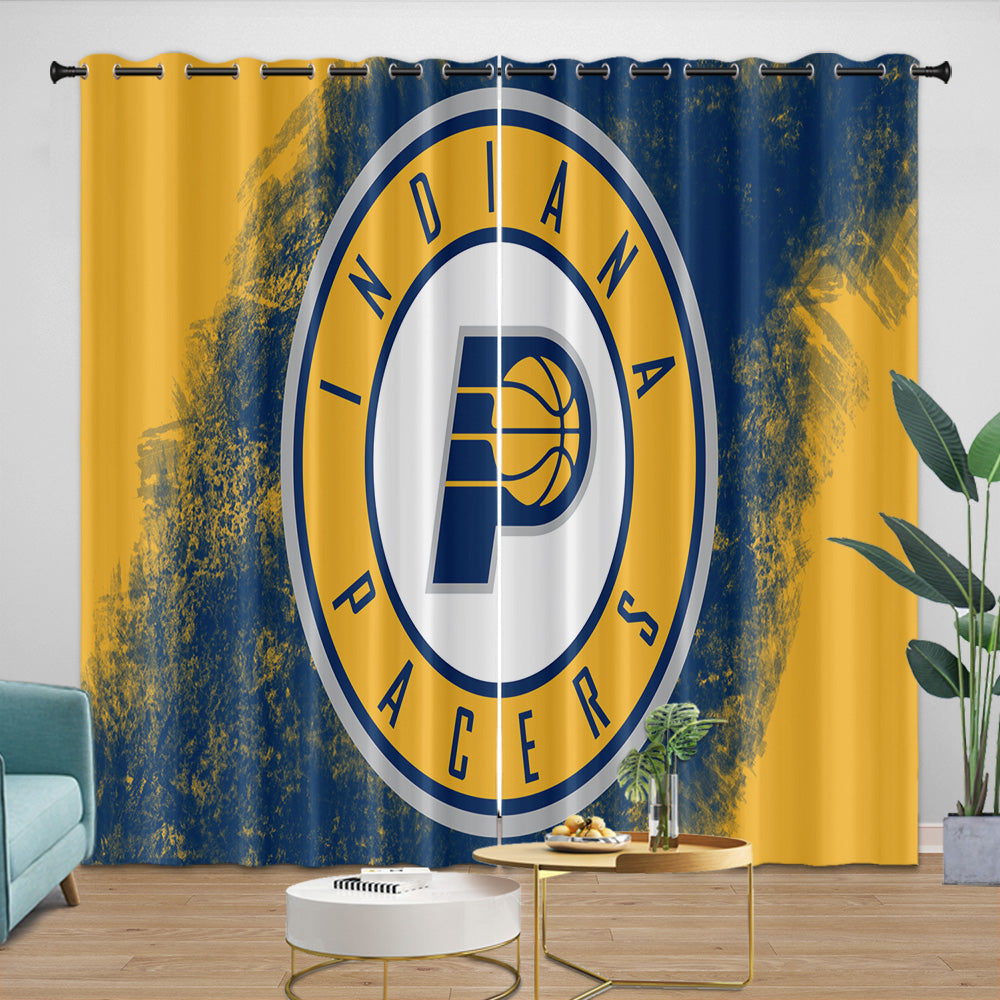 Indiana Pacers Curtains Blackout Window Drapes Room Decoration
