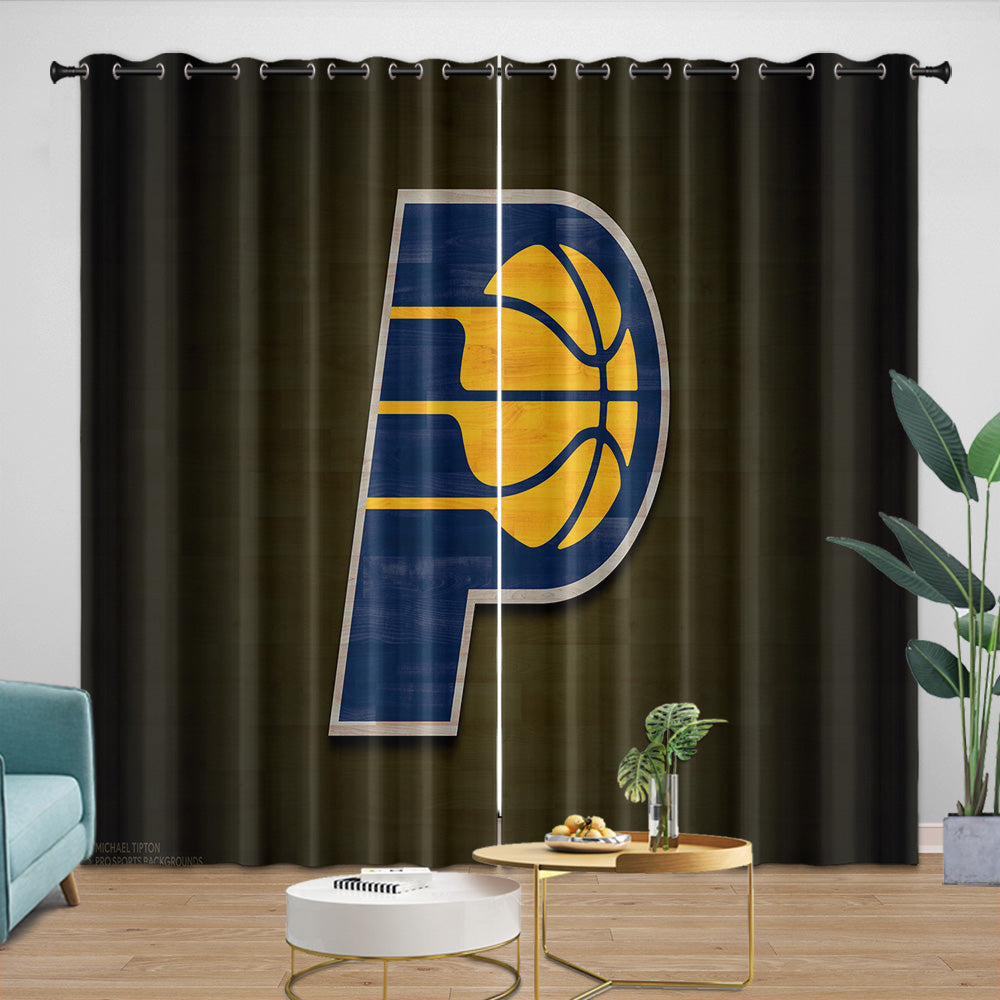 Indiana Pacers Curtains Blackout Window Drapes Room Decoration