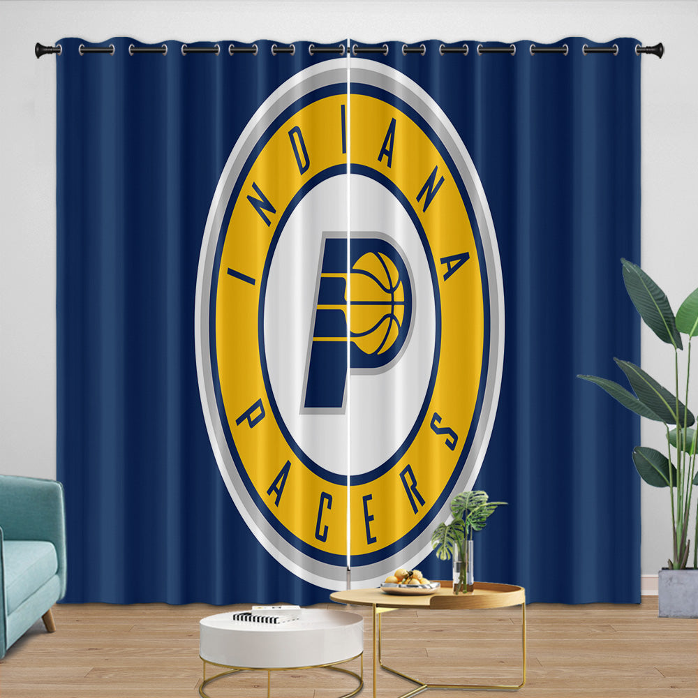 Indiana Pacers Curtains Blackout Window Drapes Room Decoration