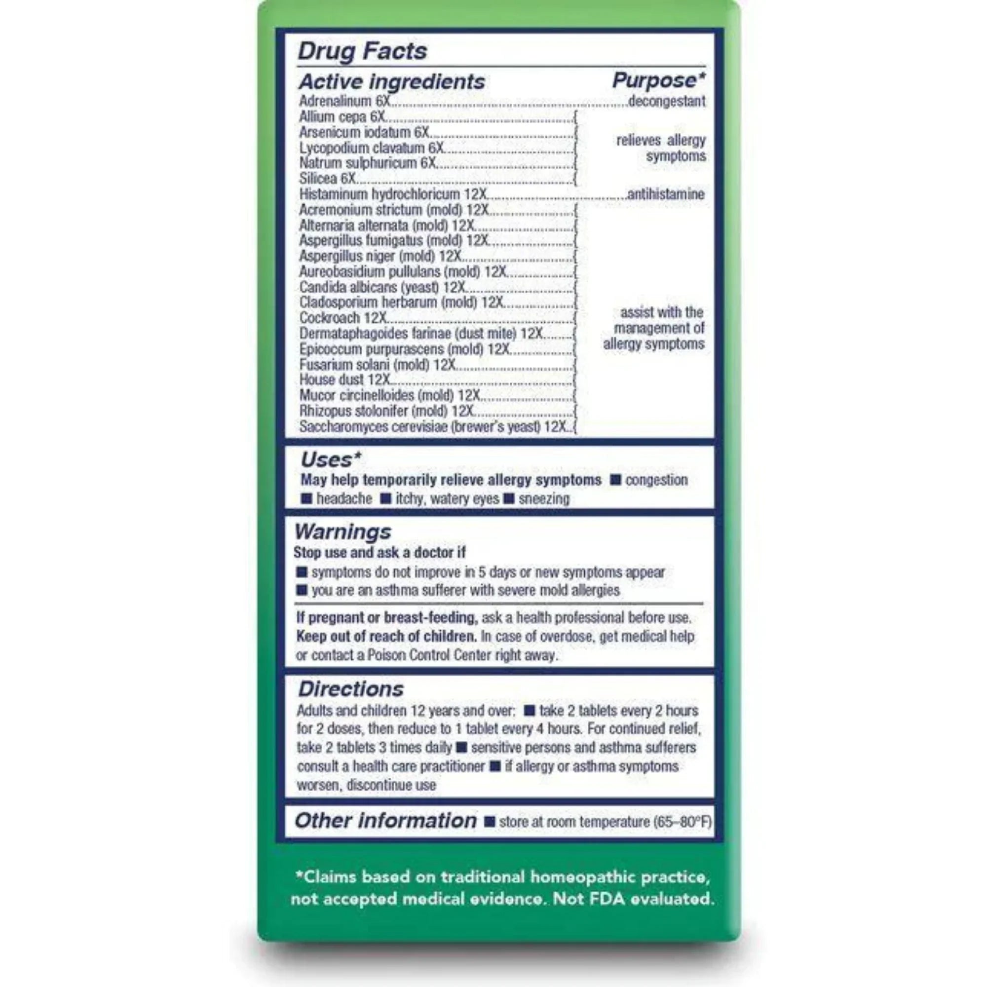 Bio-Allers Allergy Treatment: Relief from Mold, Yeast, and Dust - 1 Fl Oz.