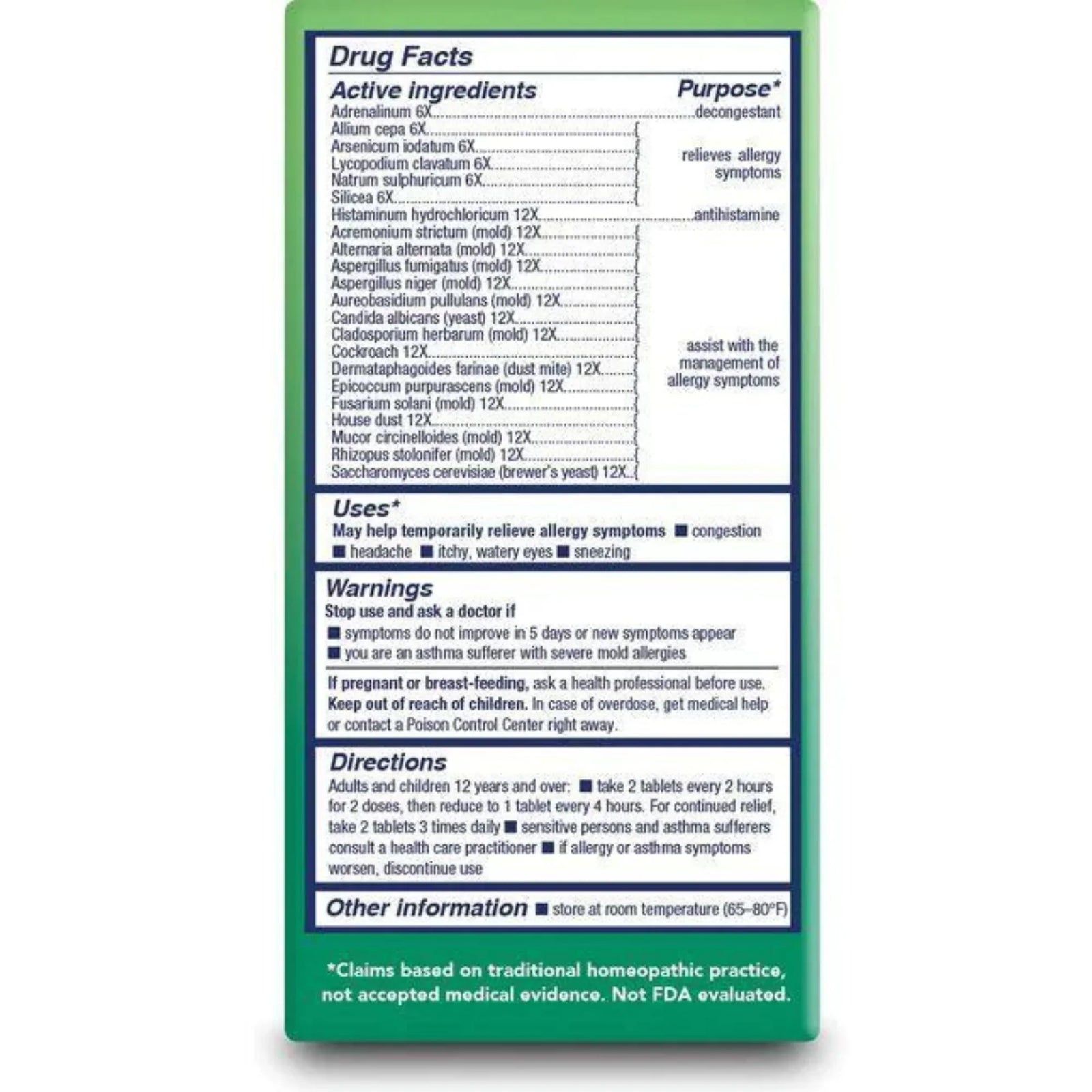 Bio-Allers Allergy Treatment: Relief from Mold, Yeast, and Dust - 1 Fl Oz.