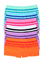 Sakkas Women's Seamless Stretch Boy Short Panties (6 Pack)