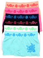 Sakkas Women's Seamless Stretch Boy Short Panties (6 Pack)