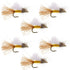 Amber Iris Caddis Emerger Caddis  Trout Dry Fly - 6 Flies Hook Size 16