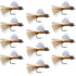 Orange Iris October Caddis Emerger Caddis  Trout Dry Fly - 12 Flies Hook Size 8