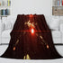 Iron Man Blanket Pattern Flannel Throw Kids Room Decoration