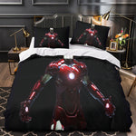Iron Man Duvet Cover Kids Room Bedding Set Without Filler