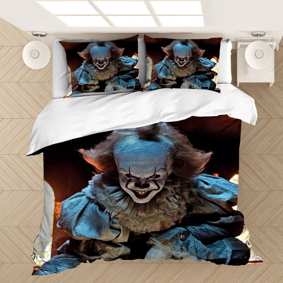 Pennywise Pattern Bedding Set Cosplay  Quilt Covers