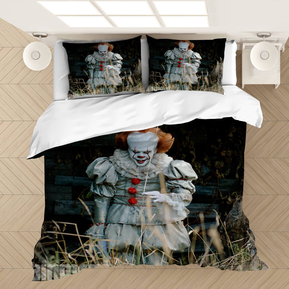 Pennywise Pattern Bedding Set Cosplay  Quilt Covers
