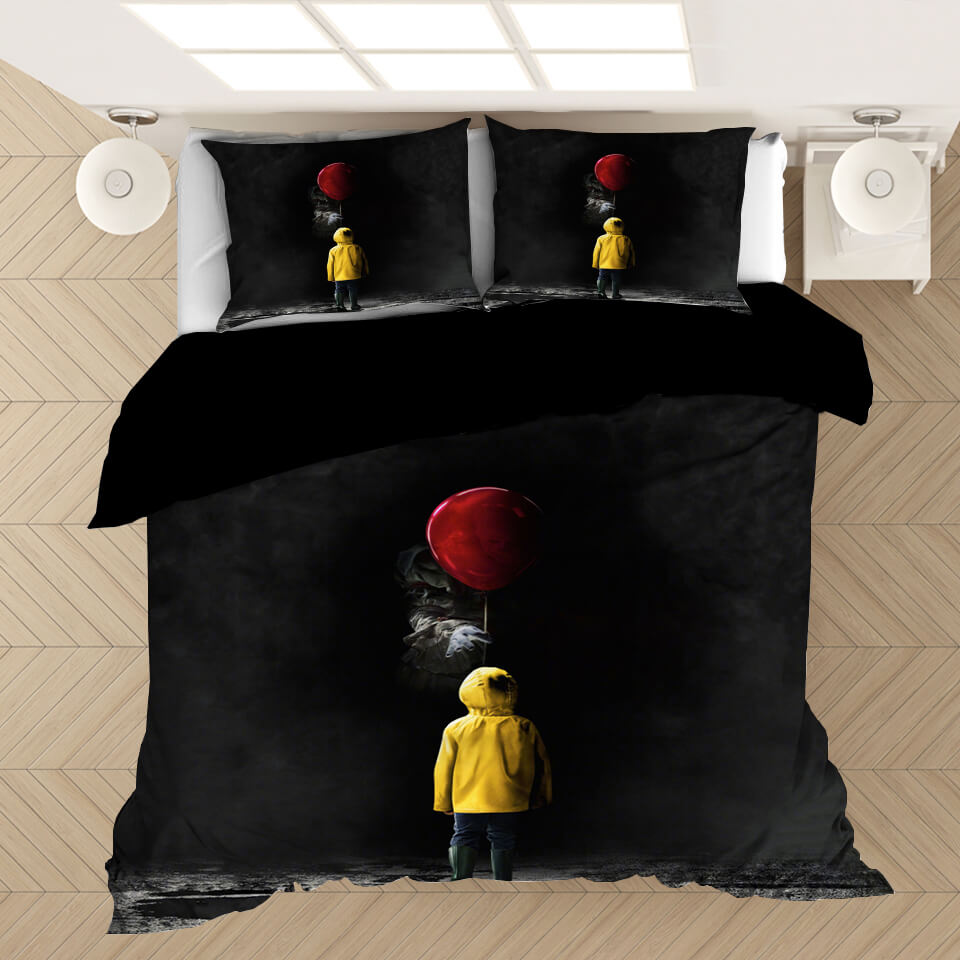 Pennywise Pattern Bedding Set Cosplay  Quilt Covers