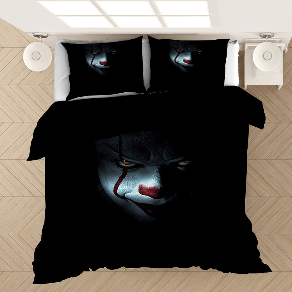 Pennywise Pattern Bedding Set Cosplay  Quilt Covers