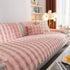Thick Sofa Cushion Solid Color Faux Fur Fluffy Sofa Cushion Non-Slip Couch Covers