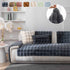 Thick Sofa Cushion Solid Color Faux Fur Fluffy Sofa Cushion Non-Slip Couch Covers