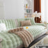Thick Sofa Cushion Solid Color Faux Fur Fluffy Sofa Cushion Non-Slip Couch Covers