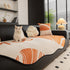 Abstract Art Sofa Cover with Wave Edge, Non Slip Couch Cover for Stylish Homes