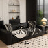 Abstract Art Sofa Cover with Wave Edge, Non Slip Couch Cover for Stylish Homes