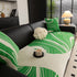 Abstract Art Sofa Cover with Wave Edge, Non Slip Couch Cover for Stylish Homes