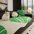 Abstract Art Sofa Cover with Wave Edge, Non Slip Couch Cover for Stylish Homes