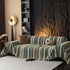 Cozy Decorative Throw Blanket for Couches, Boho Plush Woven Sofa Cover with Stripes