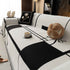 Modern Plaid Heavy Duty Sofa Throw Blanket, Boho Farmhouse Couch Cover with Tassel