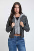 Women's Motto Pleather Jacket with Fur Lining