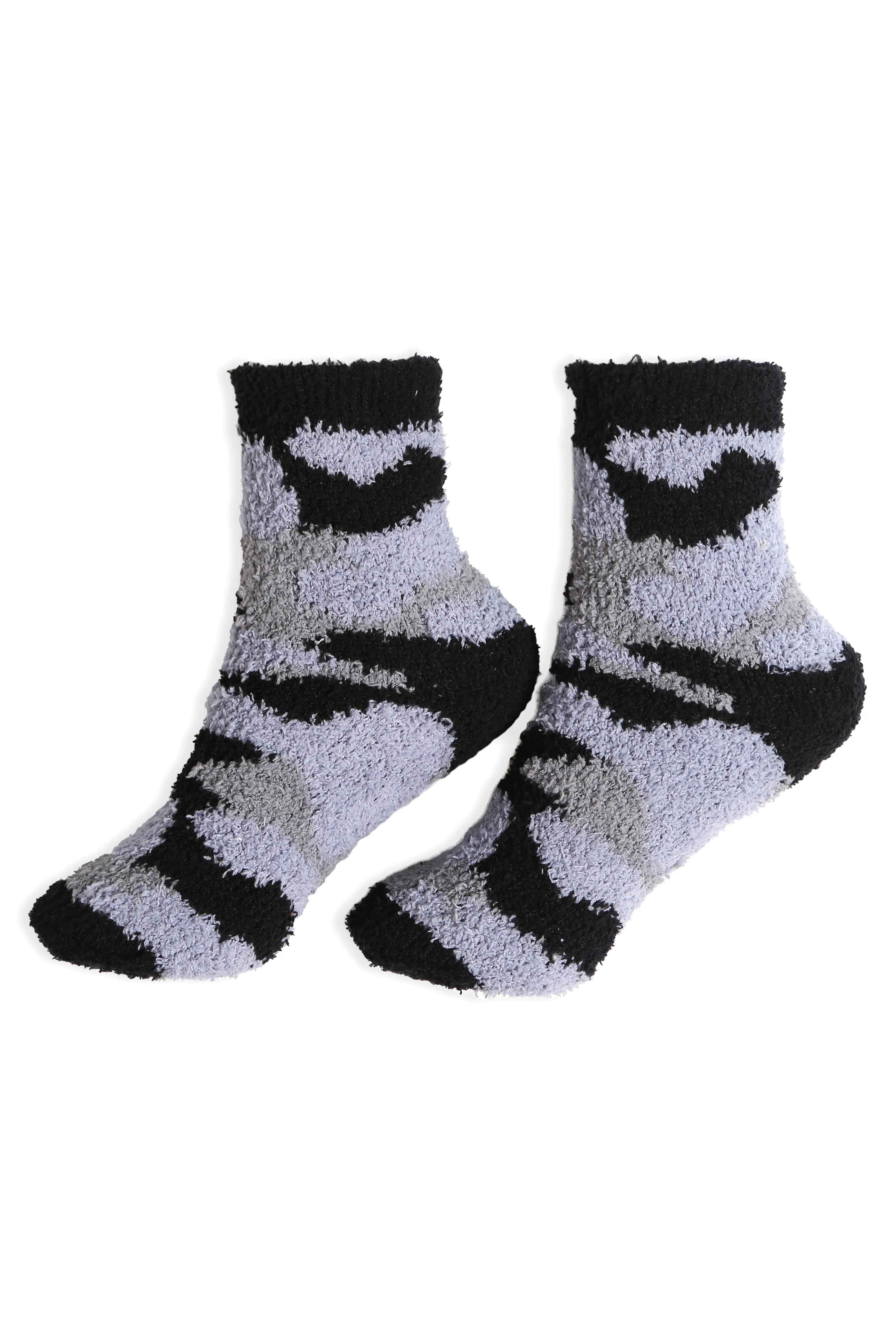 JCS112 - SOLID COLOR LUXURY SOFT MINI-CREW SOCKS W/ COLORED EDGE - 6PC SET