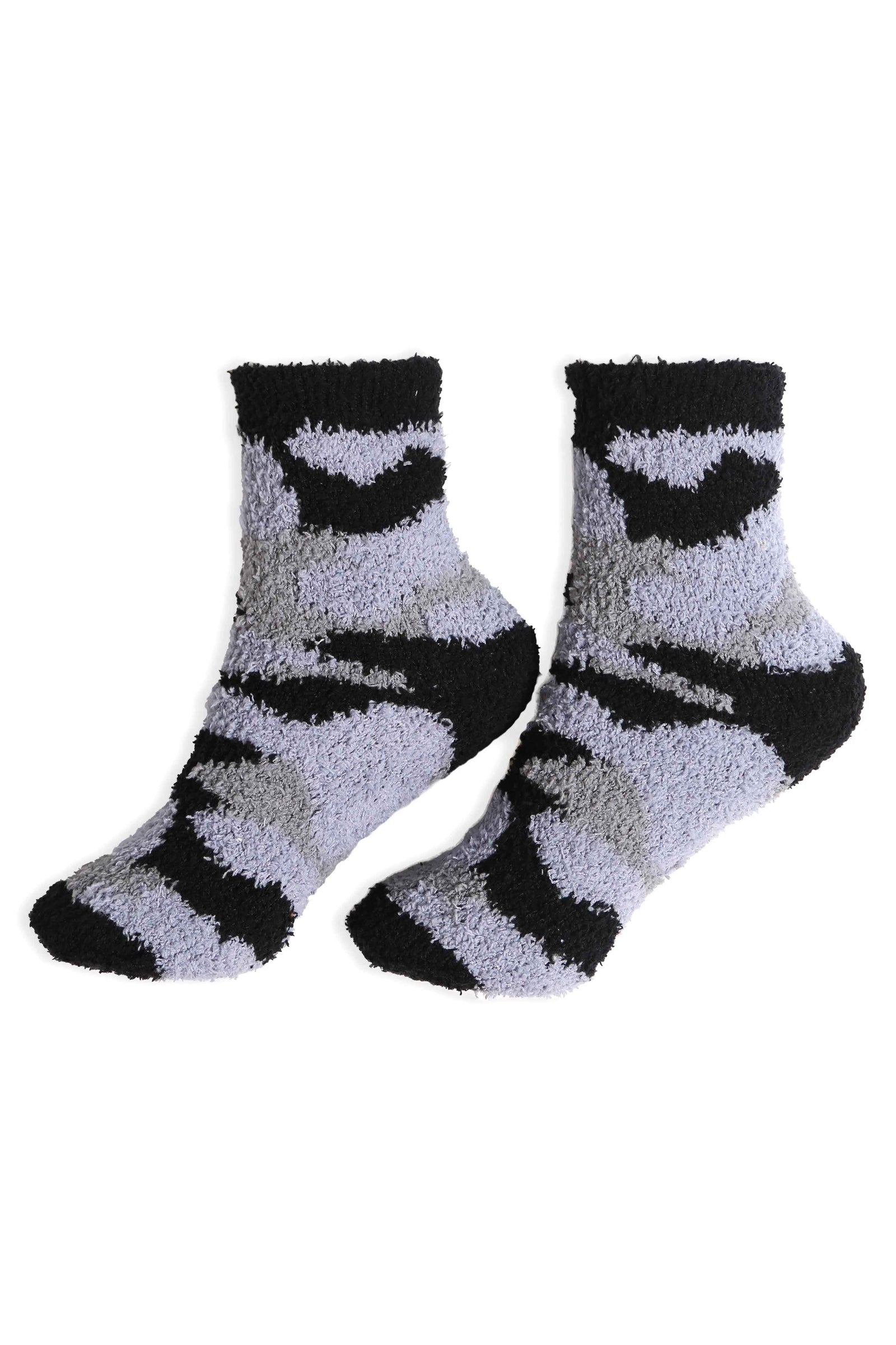 JCS112 - SOLID COLOR LUXURY SOFT MINI-CREW SOCKS W/ COLORED EDGE - 6PC SET