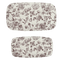 Brown Delft Stacking Melamine Tray - set of 2