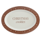 Gingerbread Oval Christmas Cookie Tray