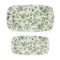 Green Delft Stacking Melamine Tray - set of 2