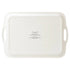 Navy Green Plaid Large Melamine Tray with Handles