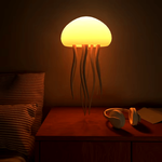LED Jellyfish Lamp RGB Color Changing Mood Light with Voice Control