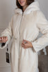 ⇆ Reversible Faux Alpaca Satin Hooded Coat