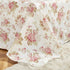 DaDa Bedding Hint of Mint Dainty Cottage Floral Roses Cotton Flat Sheet Only w/ Pillow Case (3036)