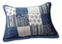 DaDa Bedding Denim Blue Elegance Floral Patchwork Farmhouse Pillow Sham (JHW660)