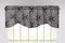 DaDa Bedding Navy Blue Bohemian Elegance Medallions Floral Window Curtain Valance - 18" x 52" (JHW-660)