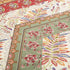 DaDa Bedding Botanical Cranberry Sage Chevron Floral Fitted Bed Sheet w/ Pillow Cases (JHW-924-Fitted)