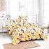 DaDa Bedding Bed in a Bag Bundle Set - Radiant Sunshine Yellow Hummingbirds Floral Bedding Set (JHW-925)