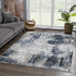Campsall Blue Abstract Rug - Promo
