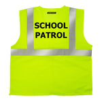 Printed Hi-Vis Mesh Safety Vest with 2” Reflective Strips and Pocket - Lime