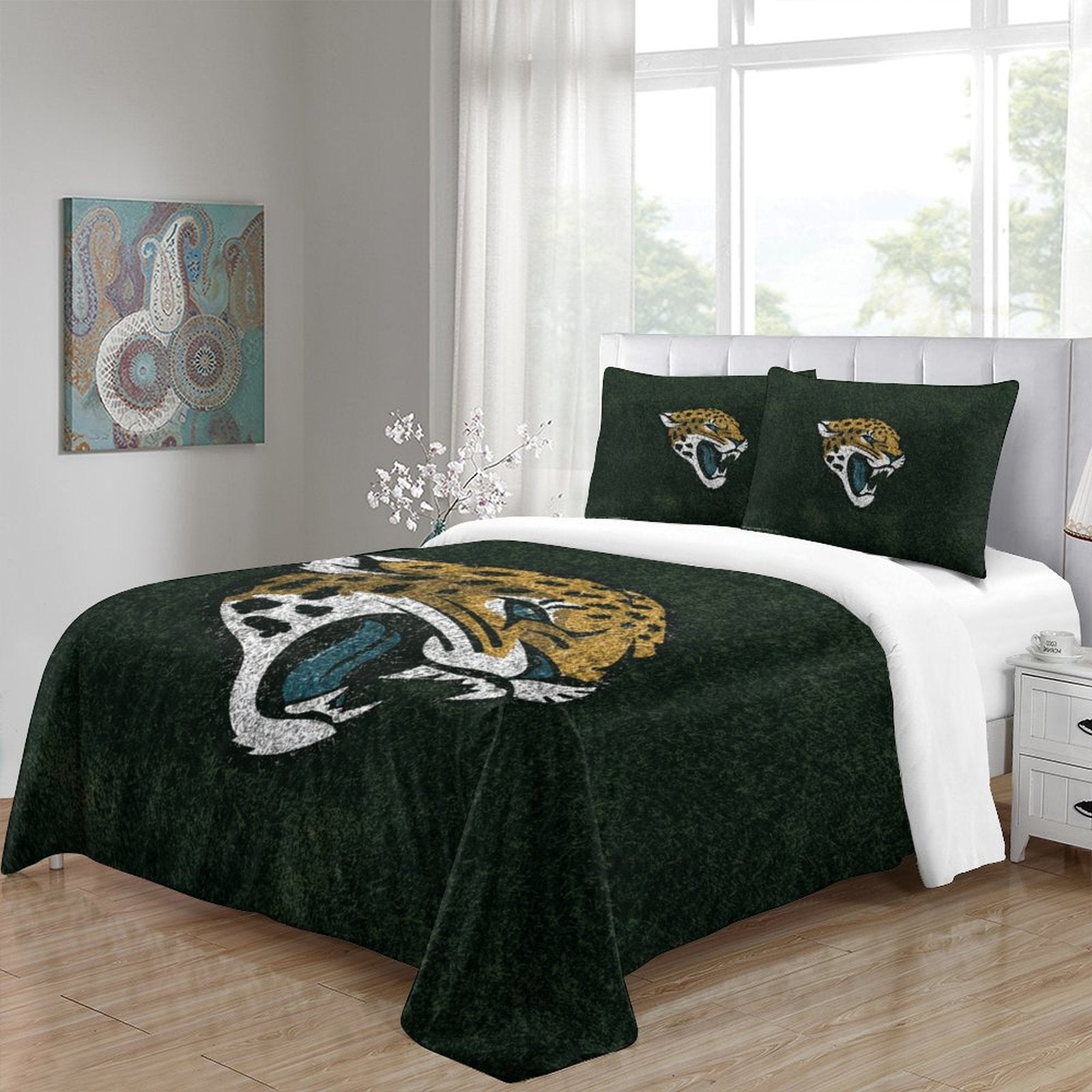 Jacksonville Jaguars Bedding Set Duvet Cover Without Filler