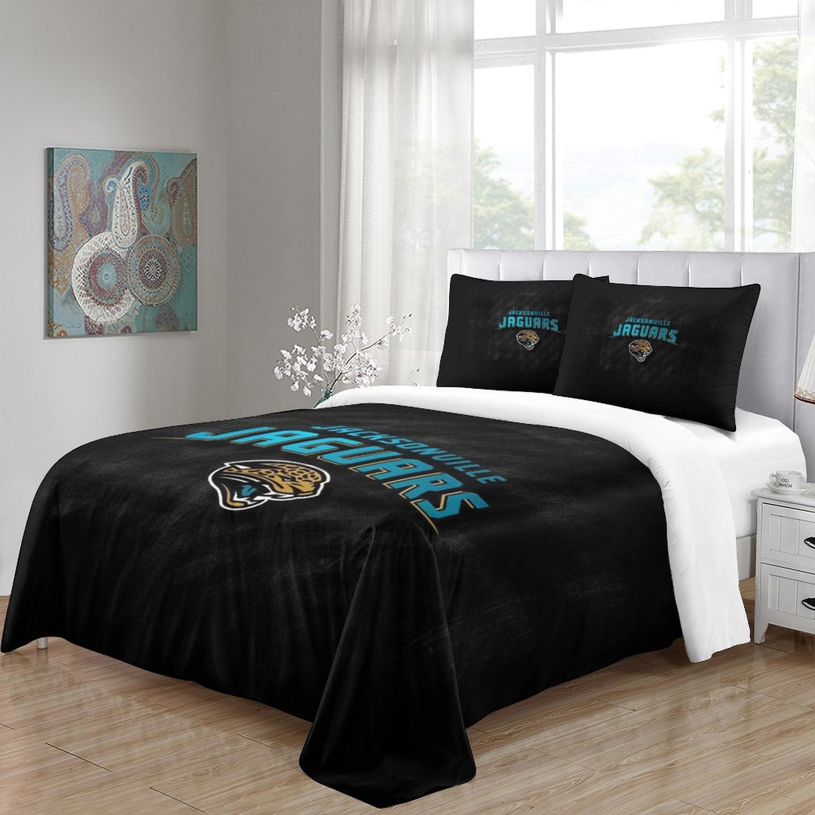 Jacksonville Jaguars Bedding Set Duvet Cover Without Filler